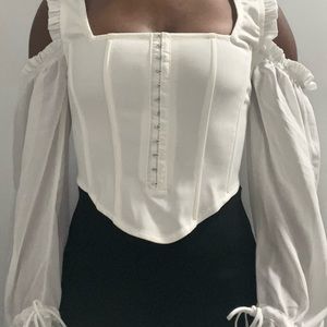 White Corset Top